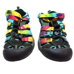 Keen Big Kids Sz Rainbow Washable Sandals Fabric Rubber . 5 Unisex